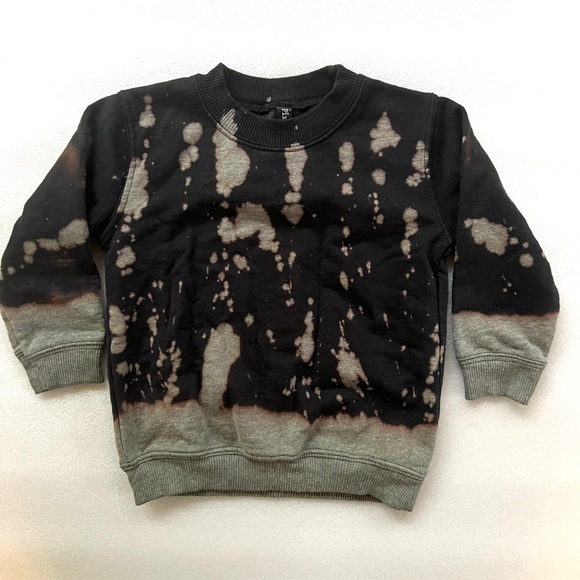 Pixie Lane Crewneck Acid Wash Pullover - Picture 1 of 3